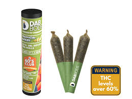 DABBODS TROPICAL BURST 60'S DBL 3X0.5G INFUSED PRE ROLL