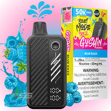 FLAVOUR BEAST BLUE RAZZ MAX 2 GUSHIN SERIES 50K DISPOSABLE VAPE