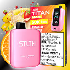 STLTH TITAN MAX STRAWNANA ORANGE ICE 50K DISPOSABLE VAPE
